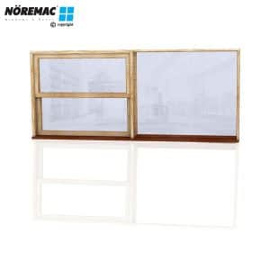 Timber Double Hung Window, 2410 W x 1030 H, Single Glazed